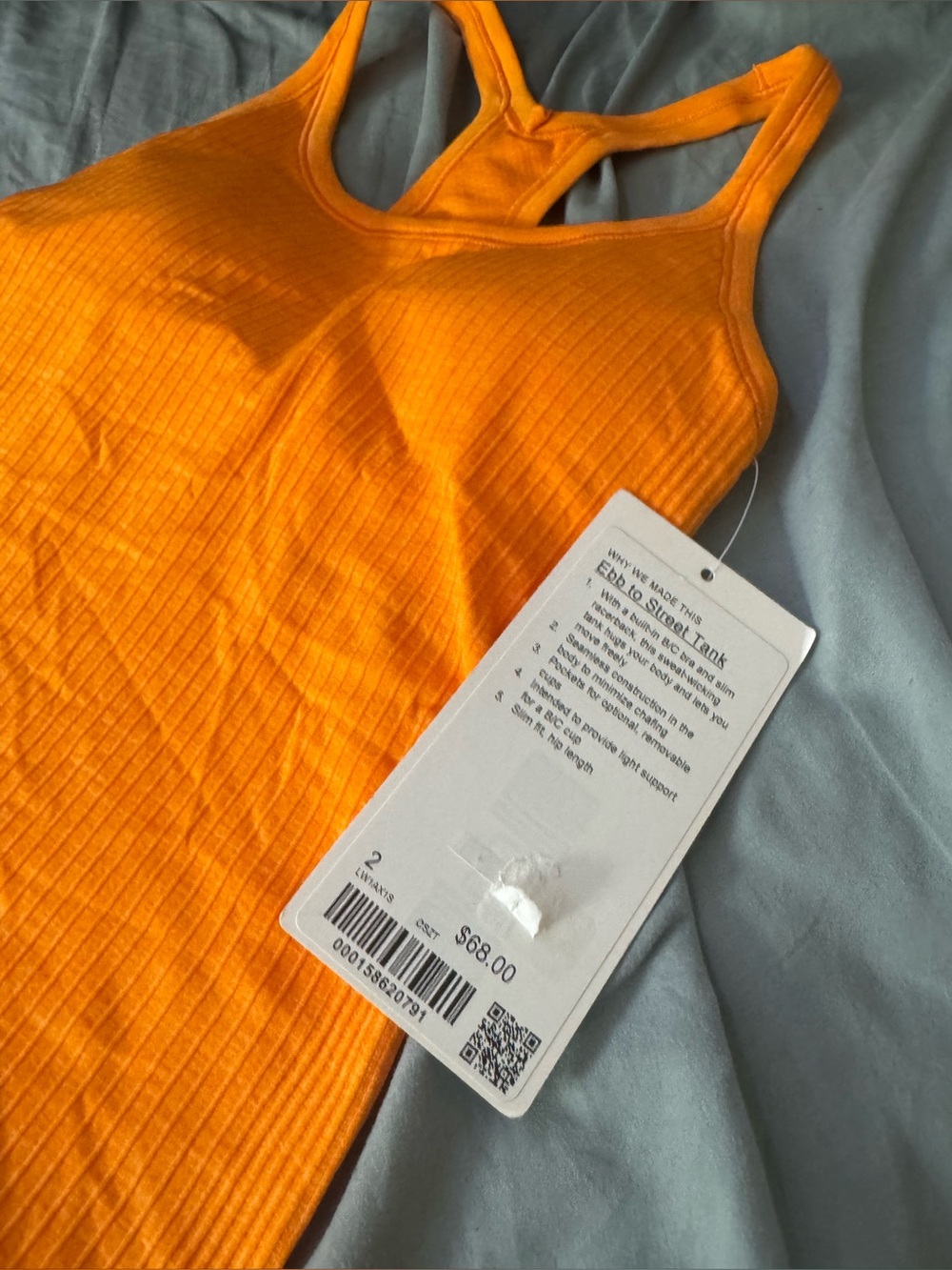 Lululemon Ebb to street tank NWT! Size 2 or 10